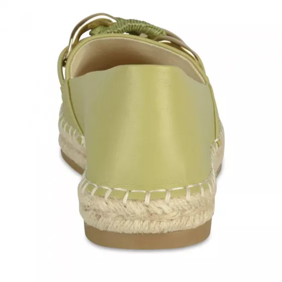 Espadrilles VERT Femme motif Chaîne A enfiler MERRY SCOTT