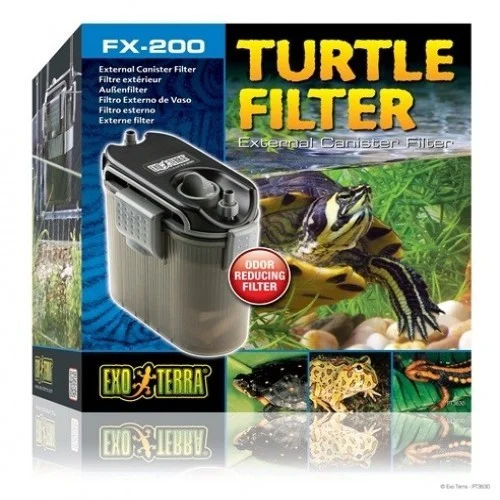 Filtro de água Exo-Terra para aquários de tartarugas.