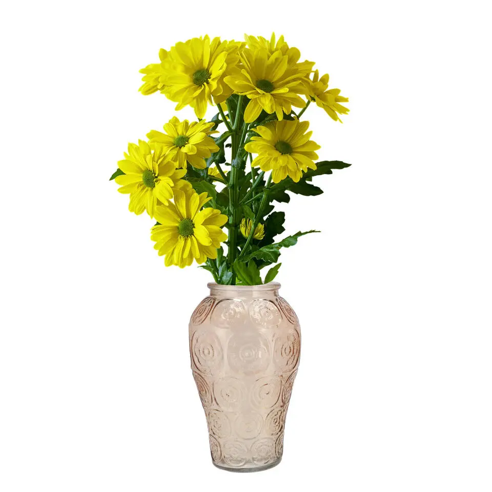 DK Design boeket vaas Circle - glas - lichtbruin - 15 x 25 cm