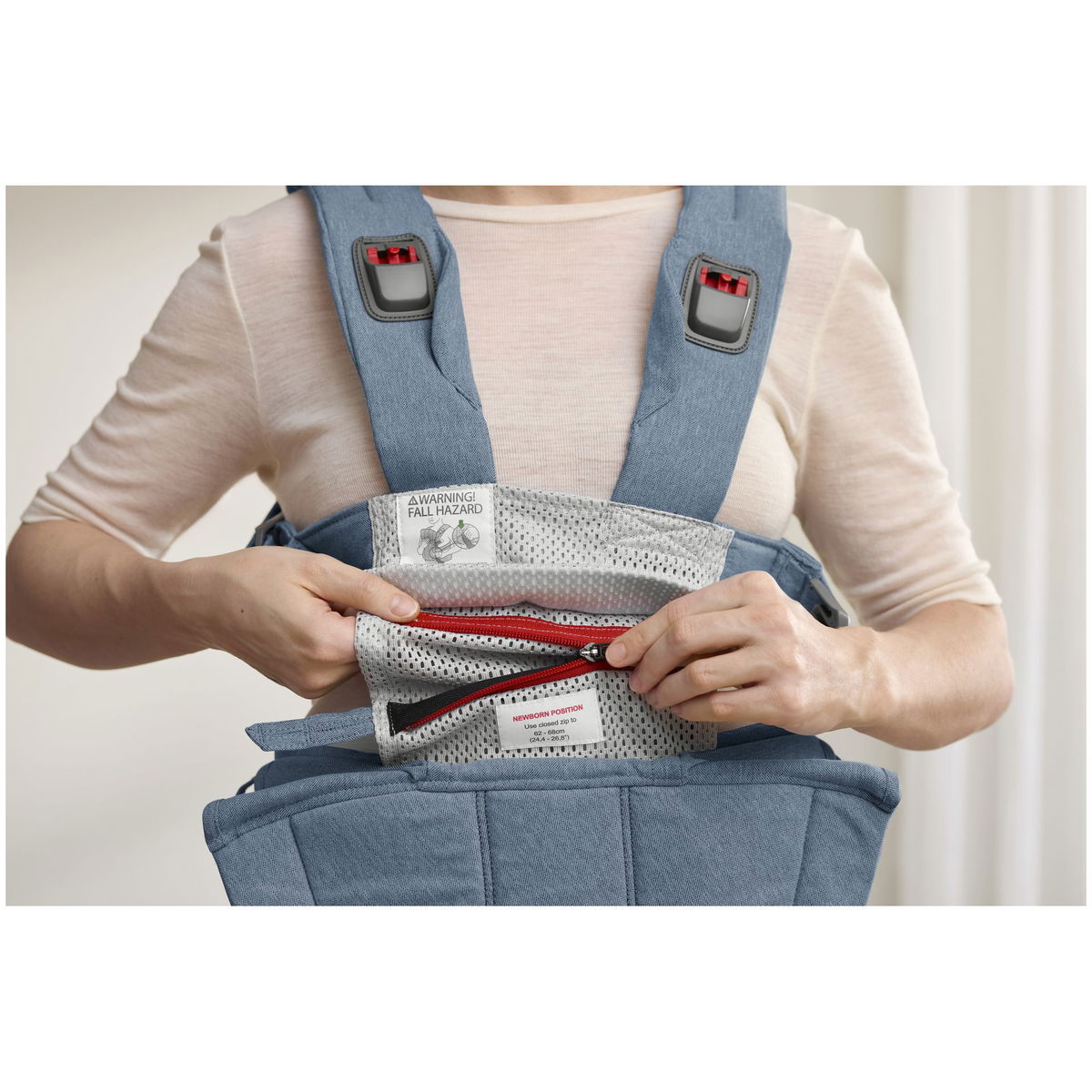 BabyBjörnBabyBjörn   Tragesitz Harmony Woven blau melange