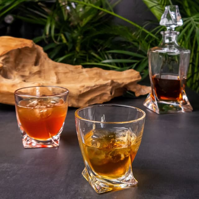 2x Whiskeyglas Old Fashioned Whiskey krystalglas