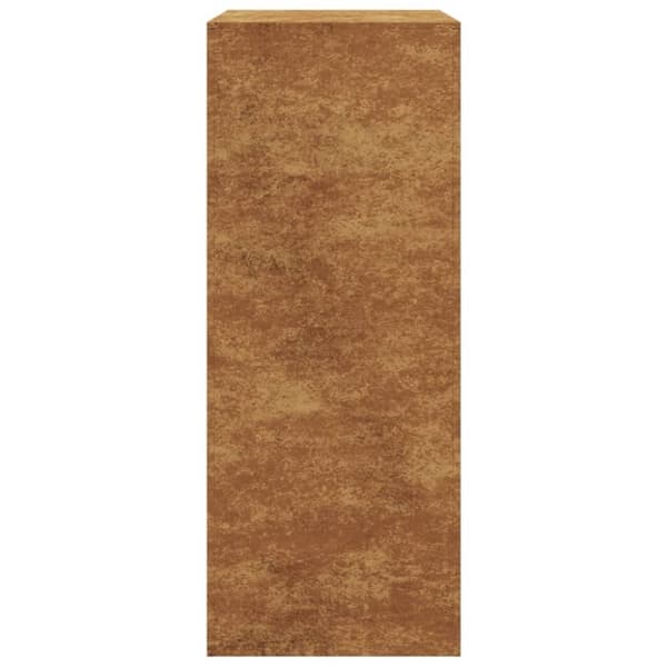 vidaXL Vedstativ 60x40x100 cm oksidert stål