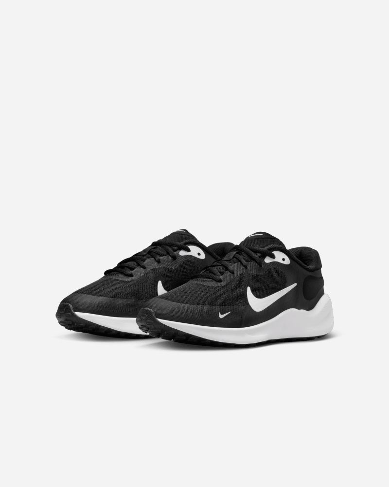 Chaussures Nike Revolution 7 Noir & Blanc pour enfant