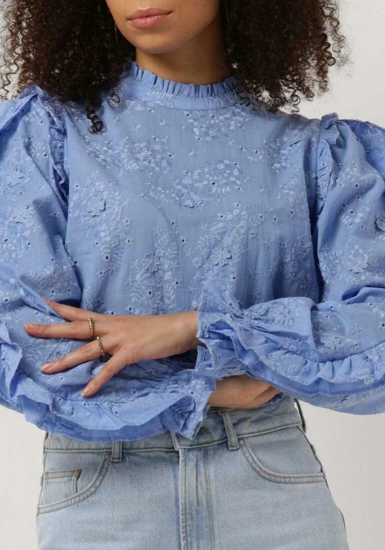FABIENNE CHAPOT blauwe fabienne chapot blouse pien top 284
