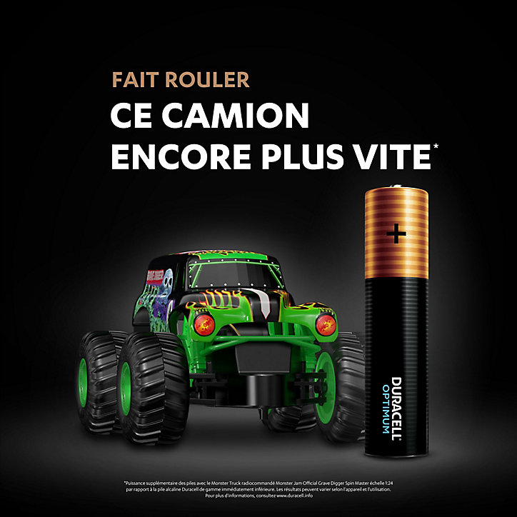 Pile alcaline AAA (LR03) Duracell Optimum, lot de 6