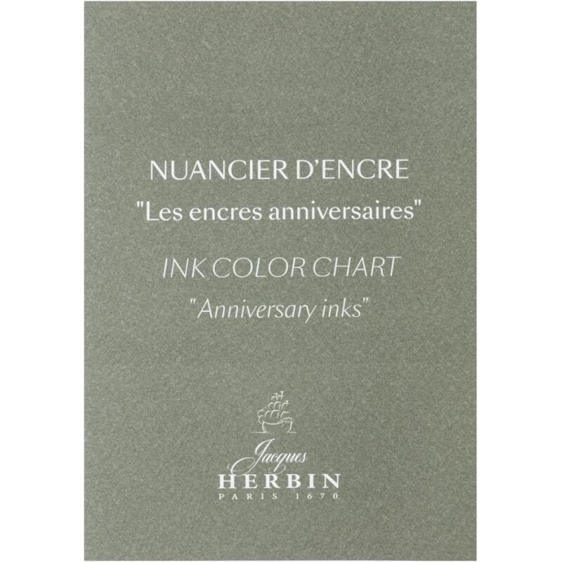 Nuancier encres anniversaires Jacques Herbin Prestige