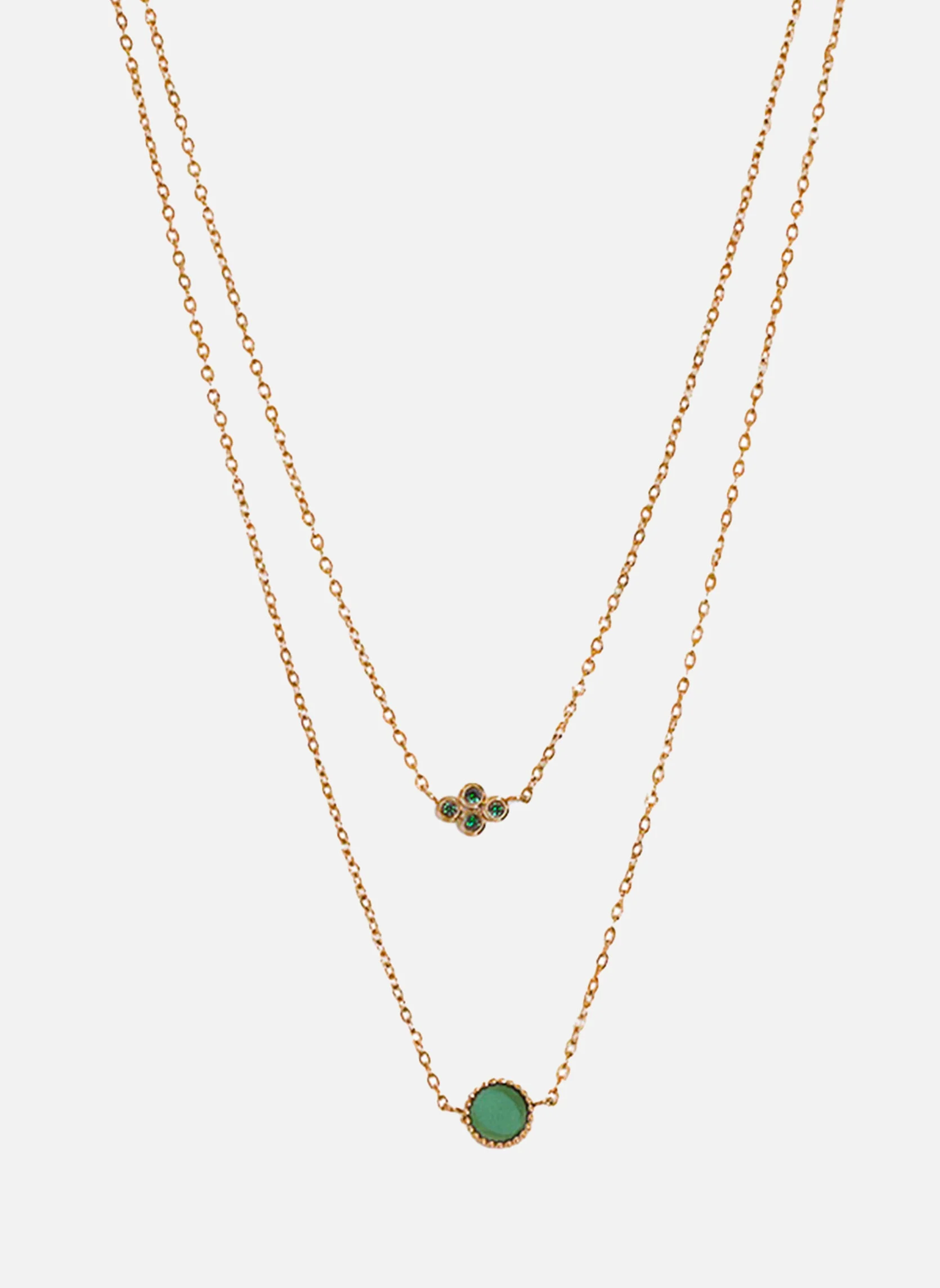 ATHENA - Collier chaîne athena | Vert