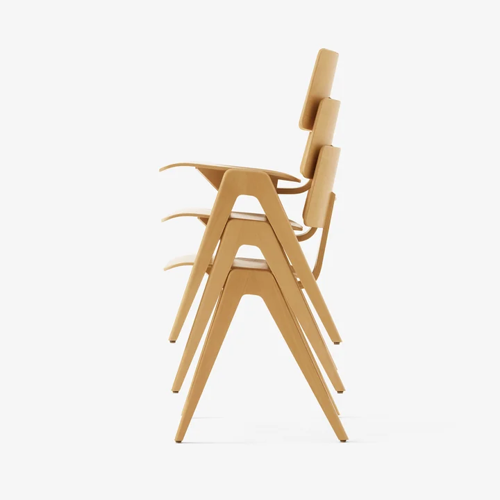 &Tradition - Daystak RD1 Side Chair, Buche