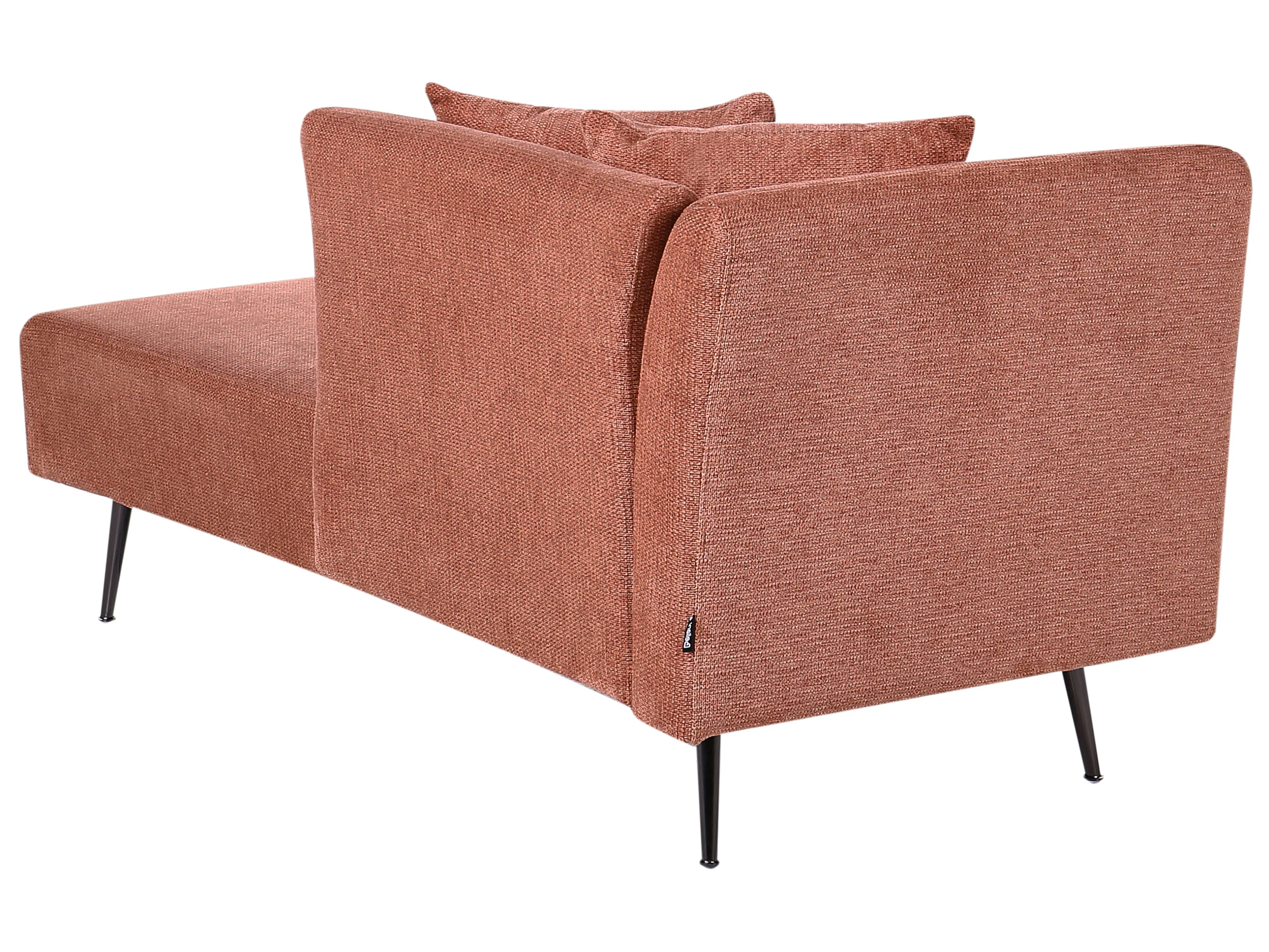 Rechtszijdige chaise longue RIOM Stof Rood