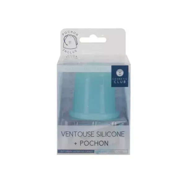 Ventouse Silicone Anti-cellulite avec Pochon Blanc