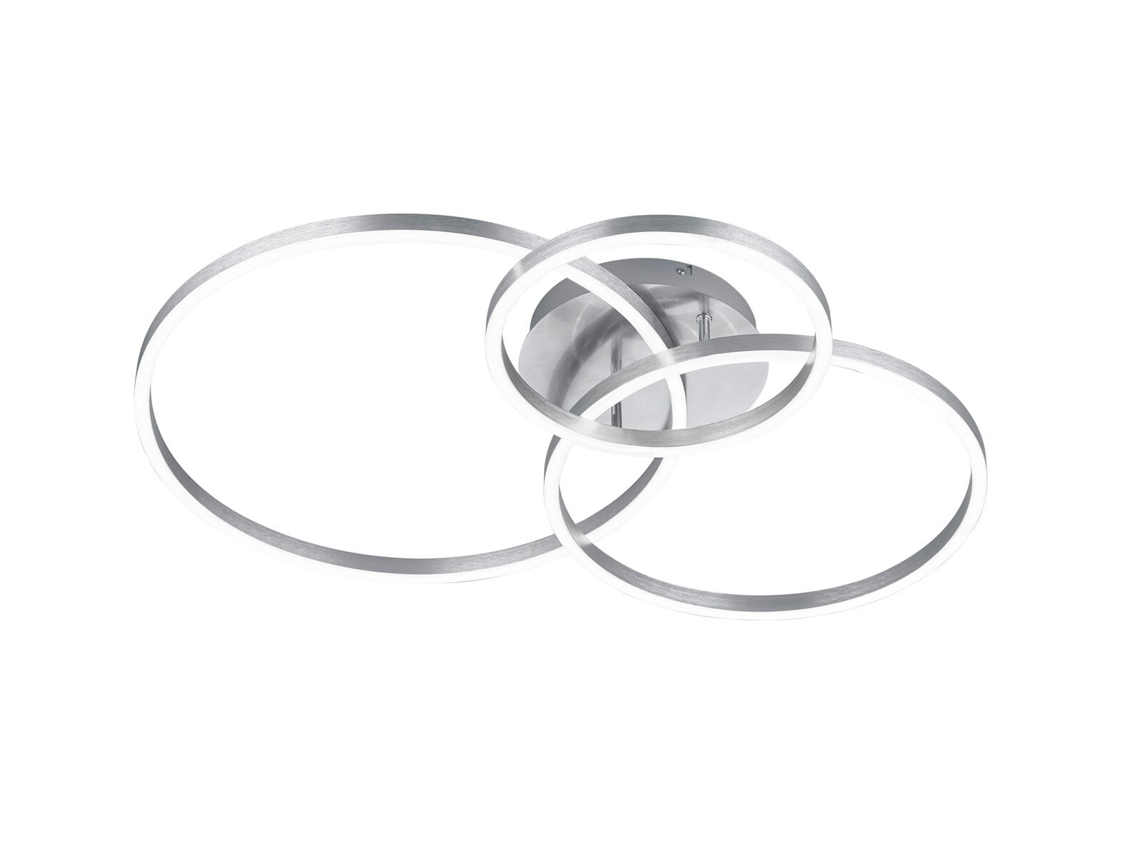 Winona Deckenleuchte grau, silberfarbig, 670810607, B/H/T: 78/11,5/60 cm, Metall