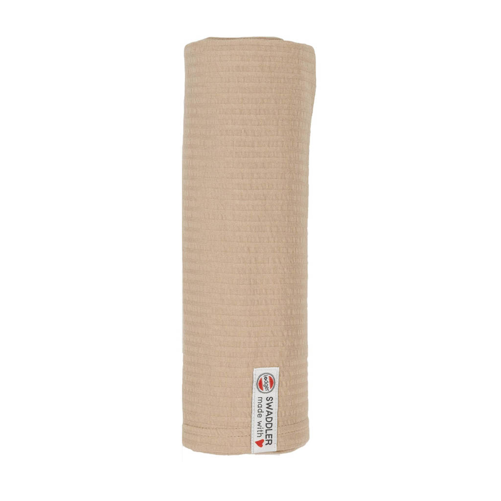 hydrofiele doek 120x120 cm Seersucker Beige
