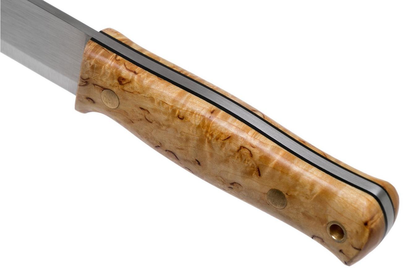 Casström Lars Fält Knife bushcraftmes Curly Birch, Sleipner, 11804, rechtshandig