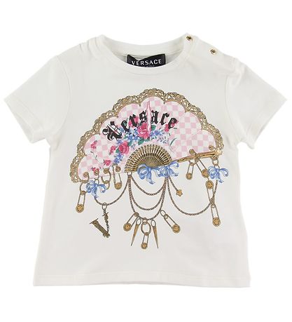 Versace T-Shirt - Weiß m. Logo
