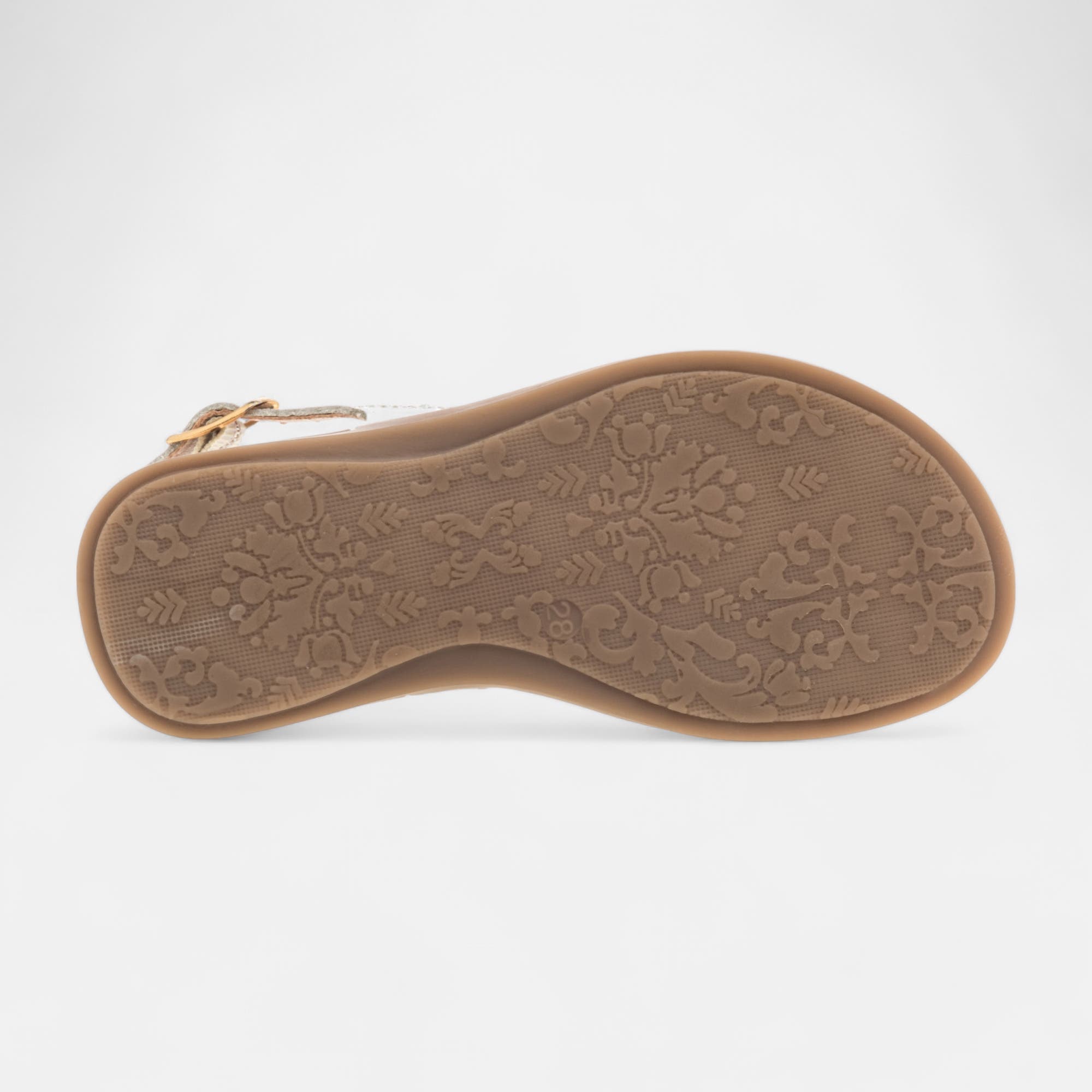 Nu-pieds Fille en cuir rose