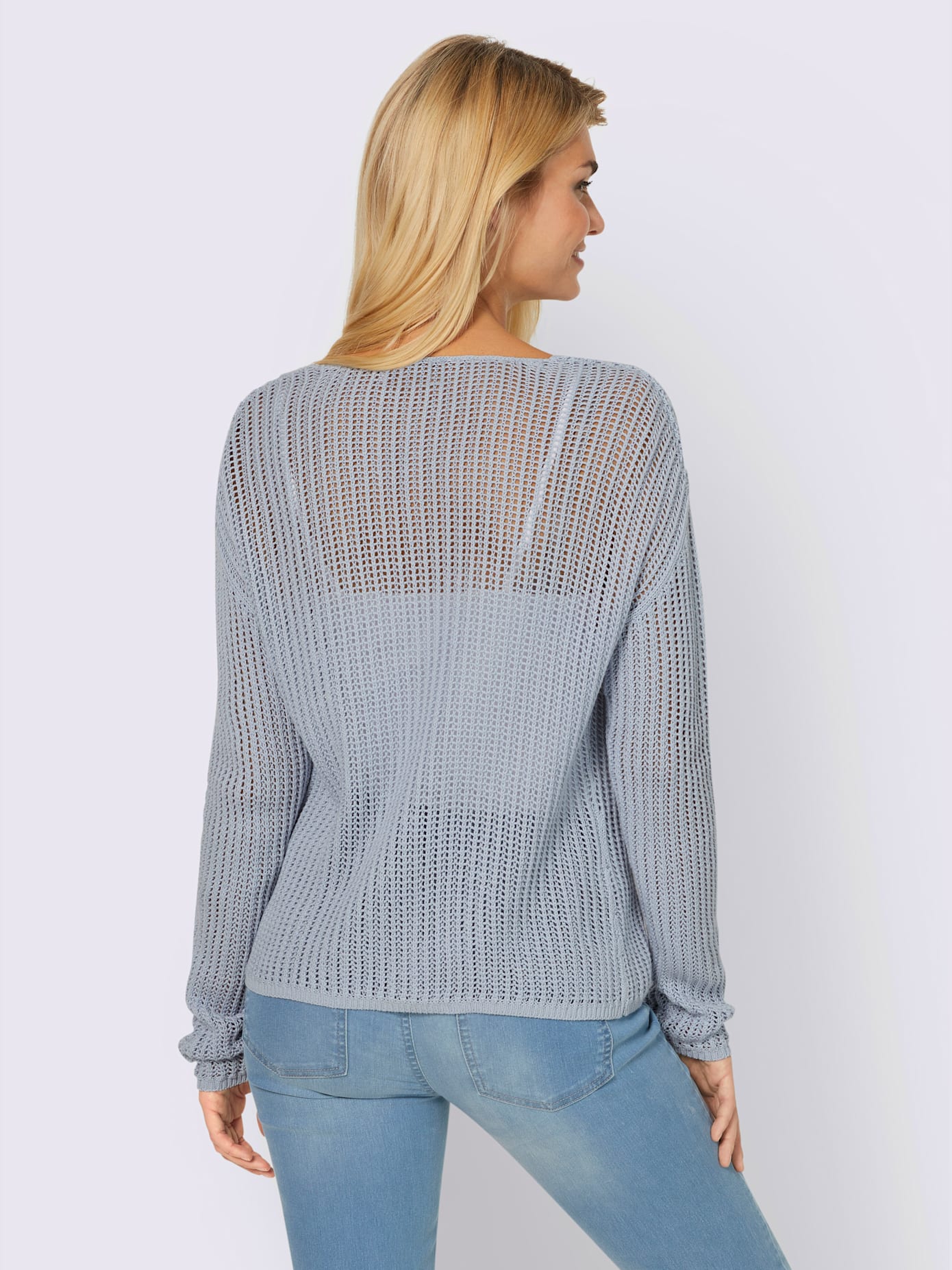 Veste en tricot motif tricoté affinant