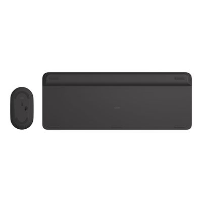 Logitech MK470 - Ensemble clavier et souris sans fil - ultra fin - Azerty - graphite