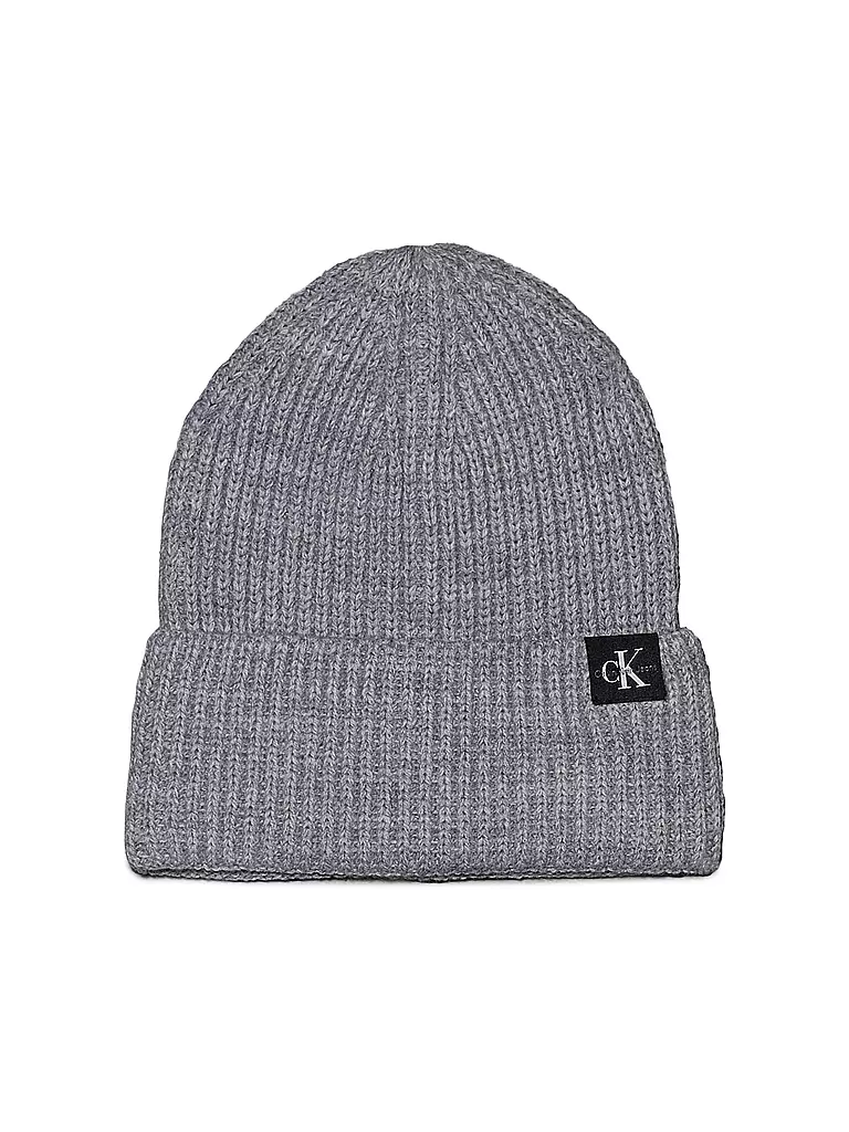 CALVIN KLEIN JEANS Kinder Mütze - Haube  hellgrau