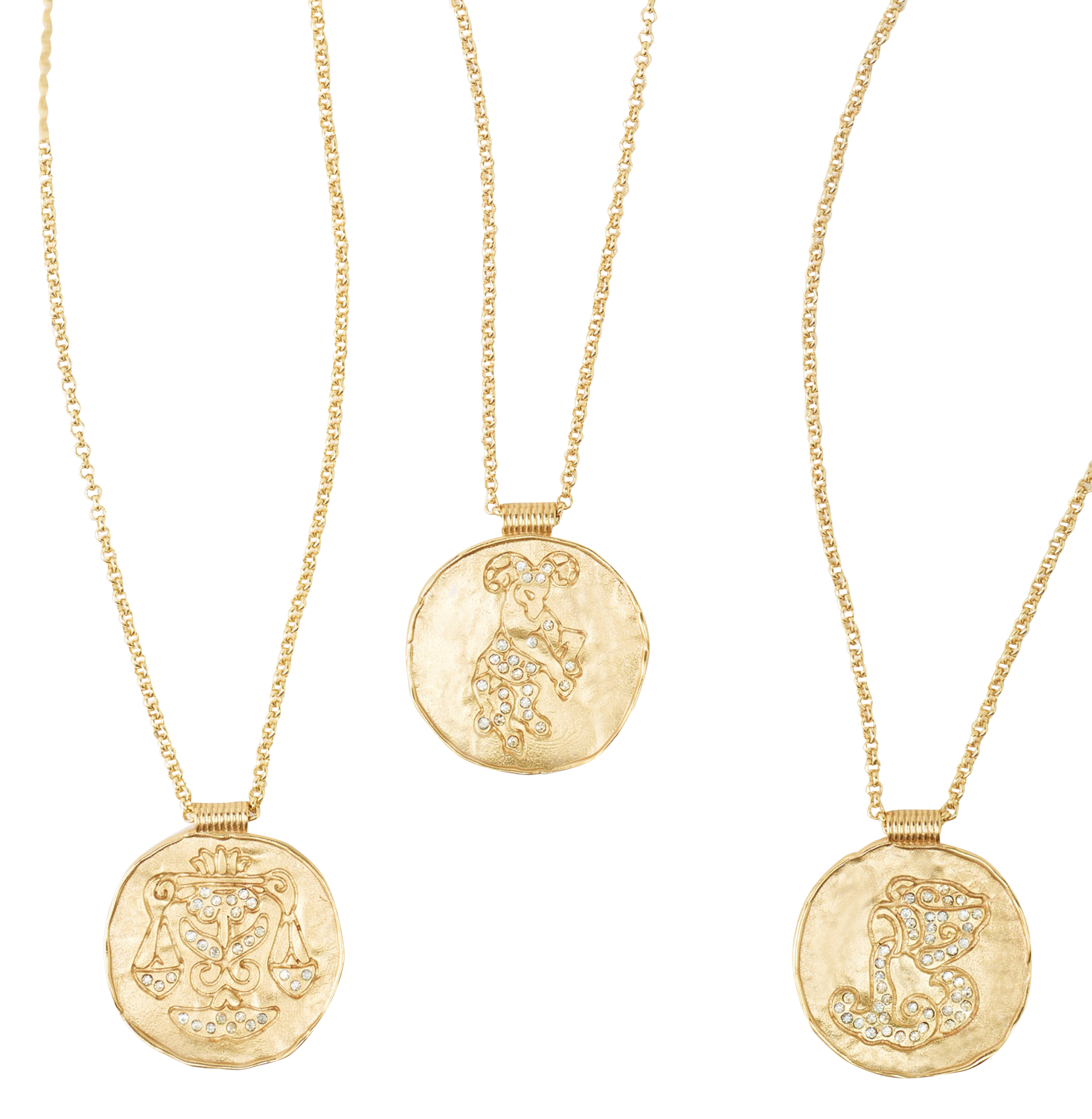 Collier à médaille signe astrologique | Doré