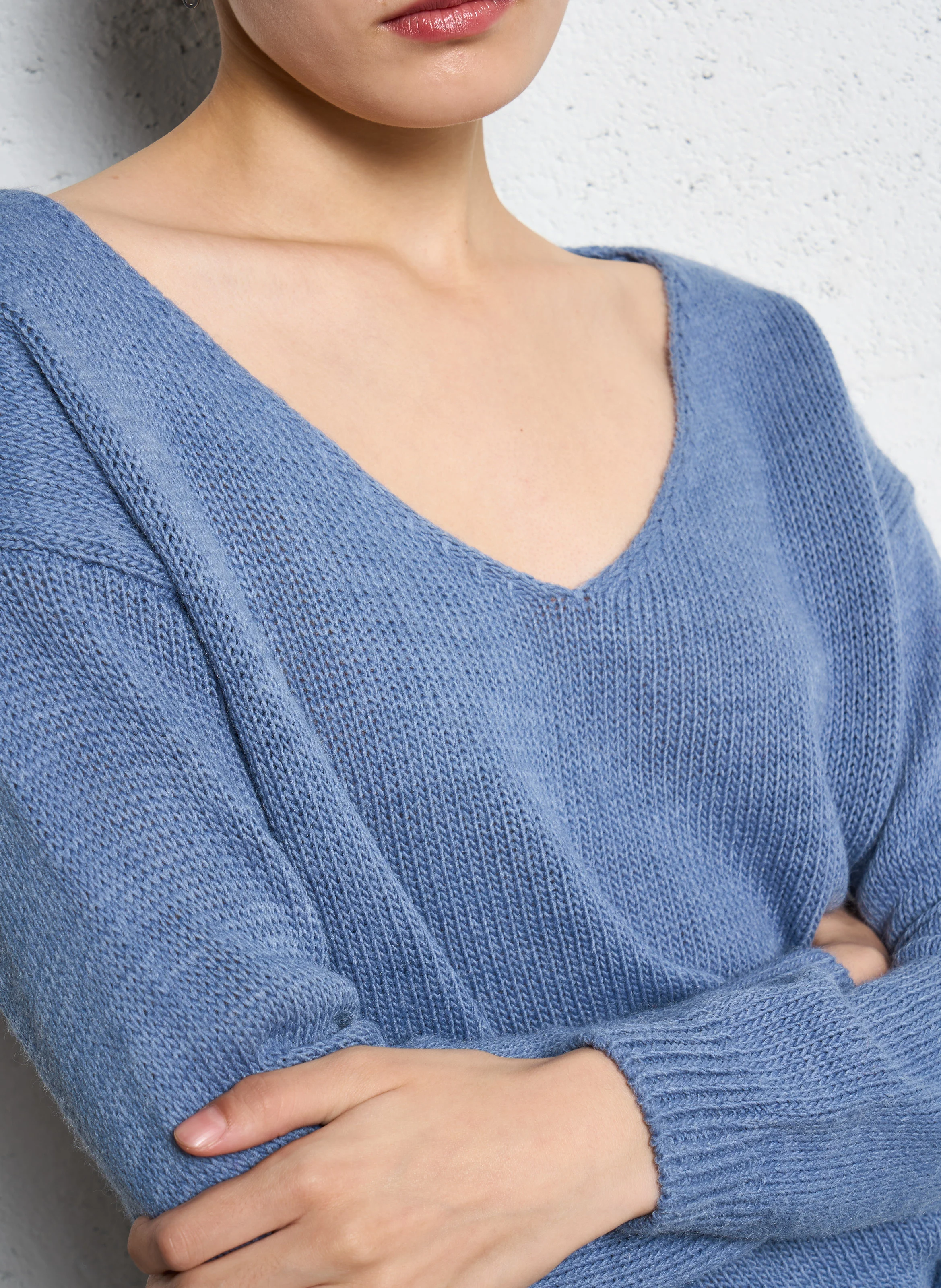 Pull col bateau| Bleu