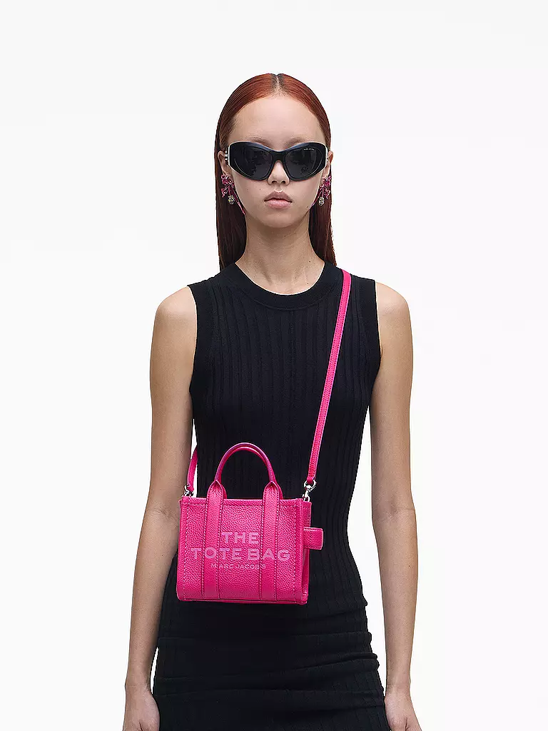 MARC JACOBS Ledertasche - Tote Bag THE MINI TOTE pink