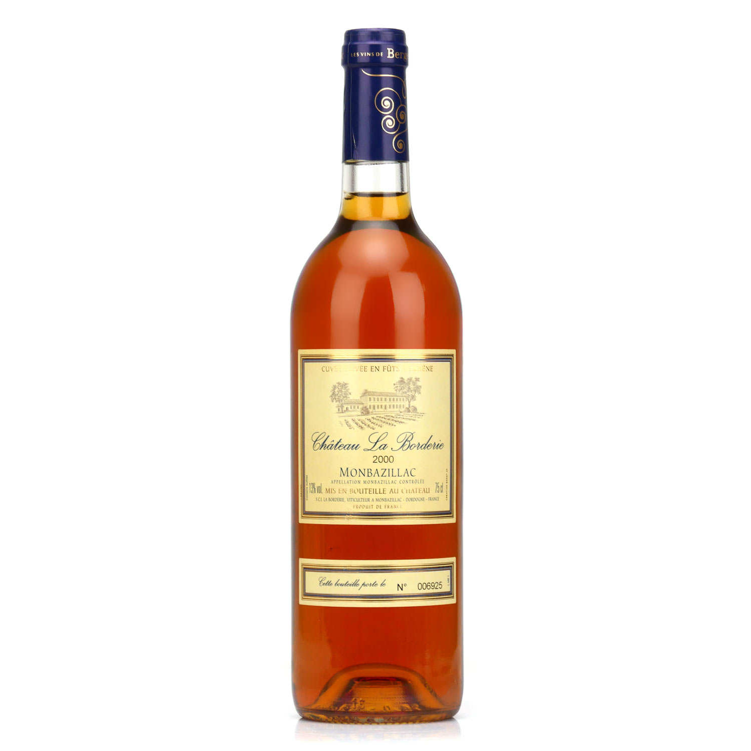 Monbazillac Château La Borderie - Vendanges tardives élevé en fûts - Château La Borderie
