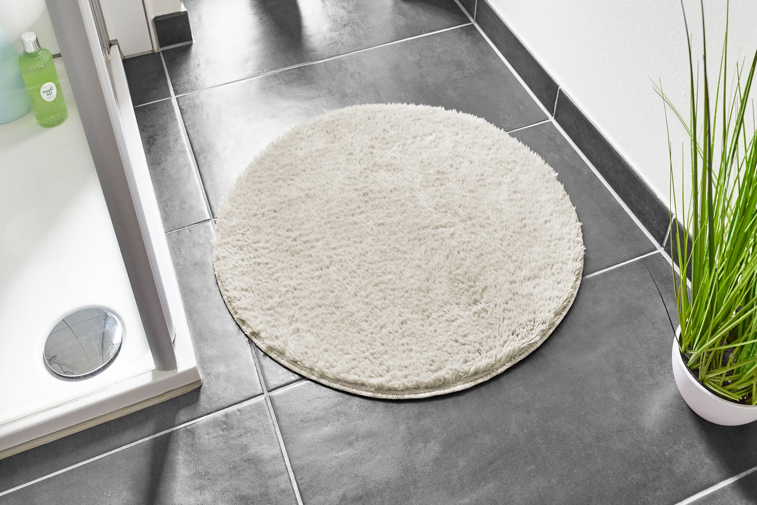 Badmat Florida, rond 60 cm, in beige