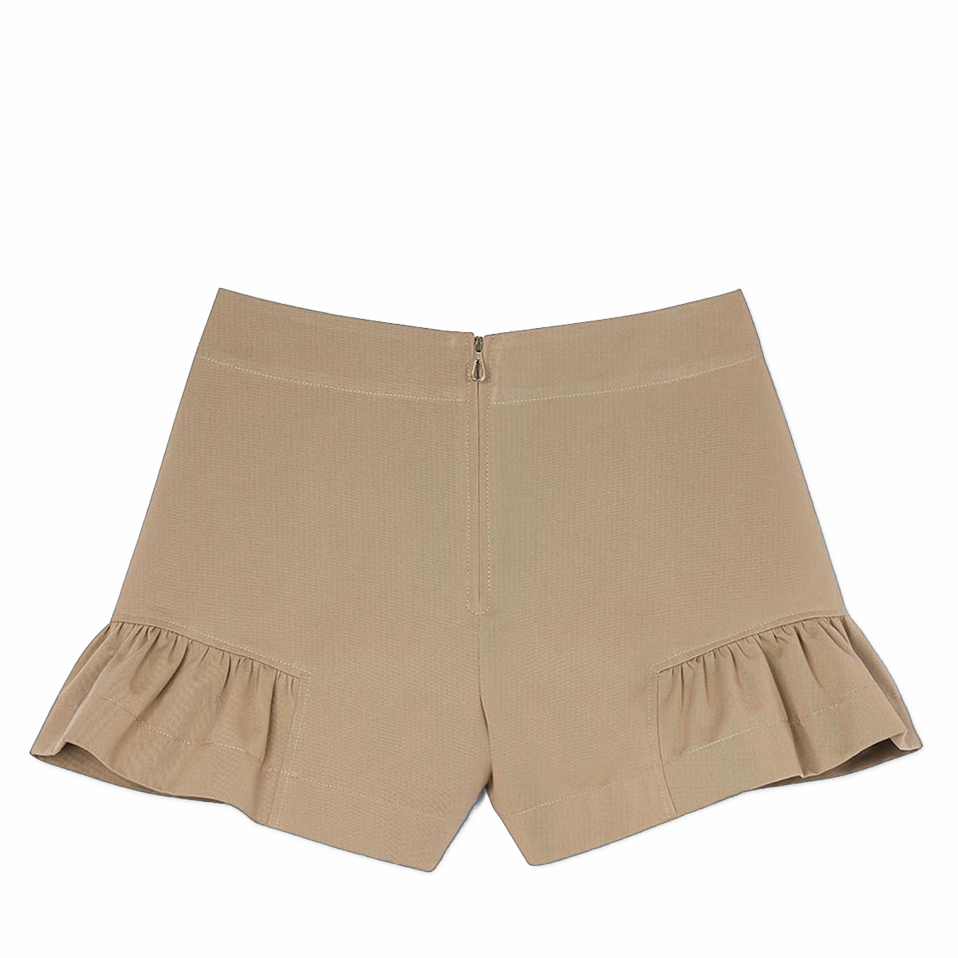 Short court en coton | Marron