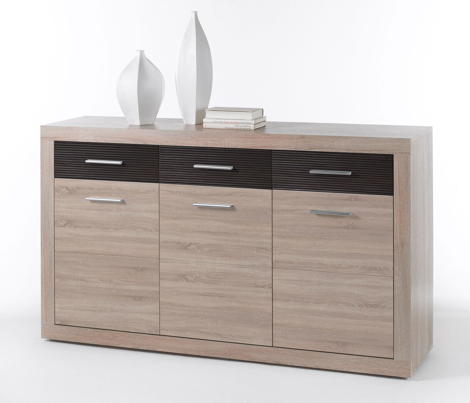 Sideboard Paris Eiche sägerau/Pinie Nachbildung ca. 147 x 89 x 37 cm