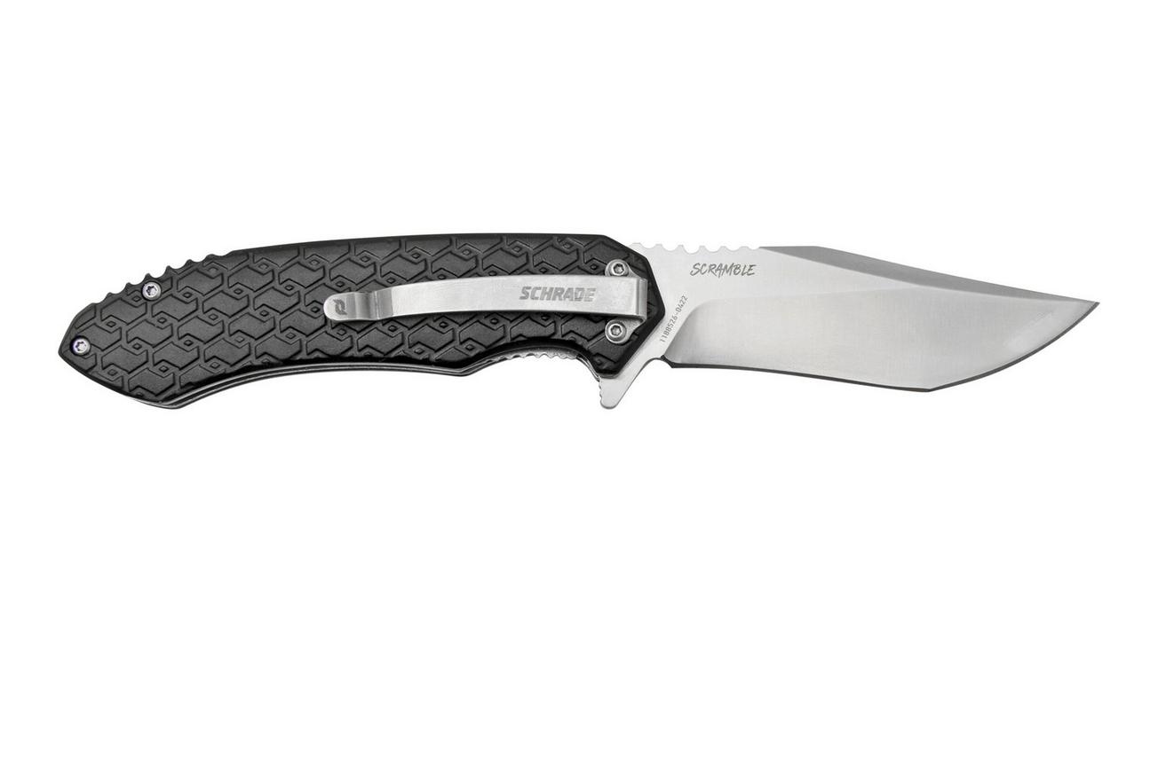 Schrade Scramble 1159311, zwart zakmes