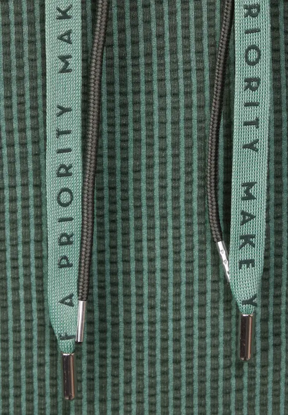 Seersucker T-Shirt - raw salvia green