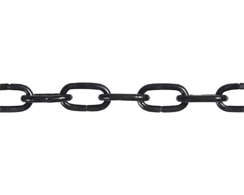 Pösamo horlogeketting Ø 1,4 mm staal zwart verzinkt, verkocht per meter