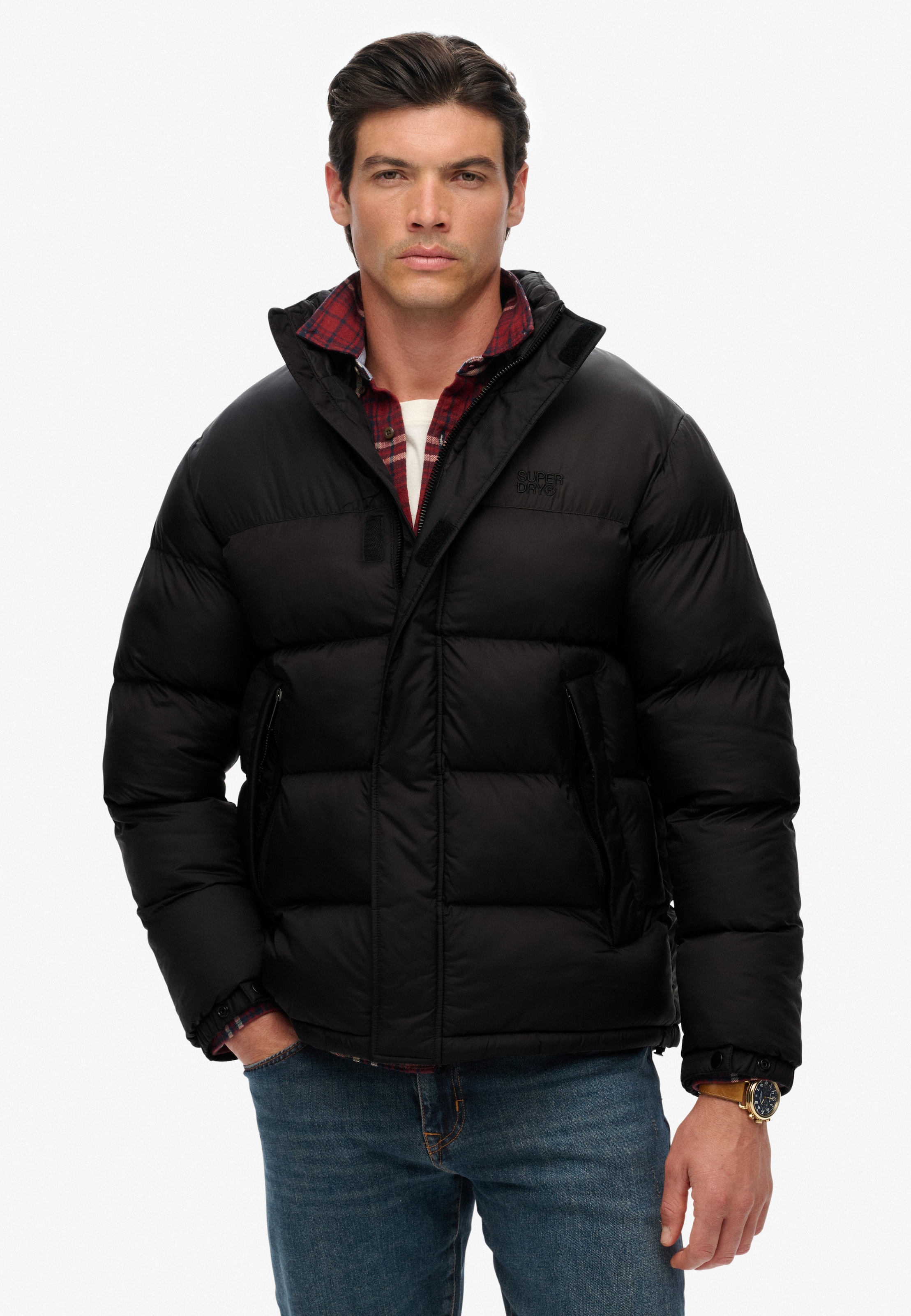 Superdry Steppjacke »NON HOODED TECH PADDED JKT« ohne Kapuze