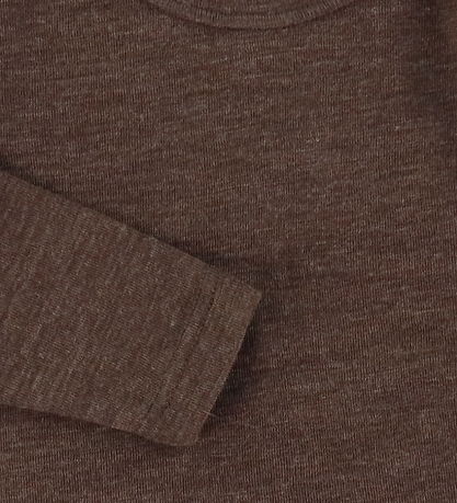 Joha Bluse - Uld - MørkBrun