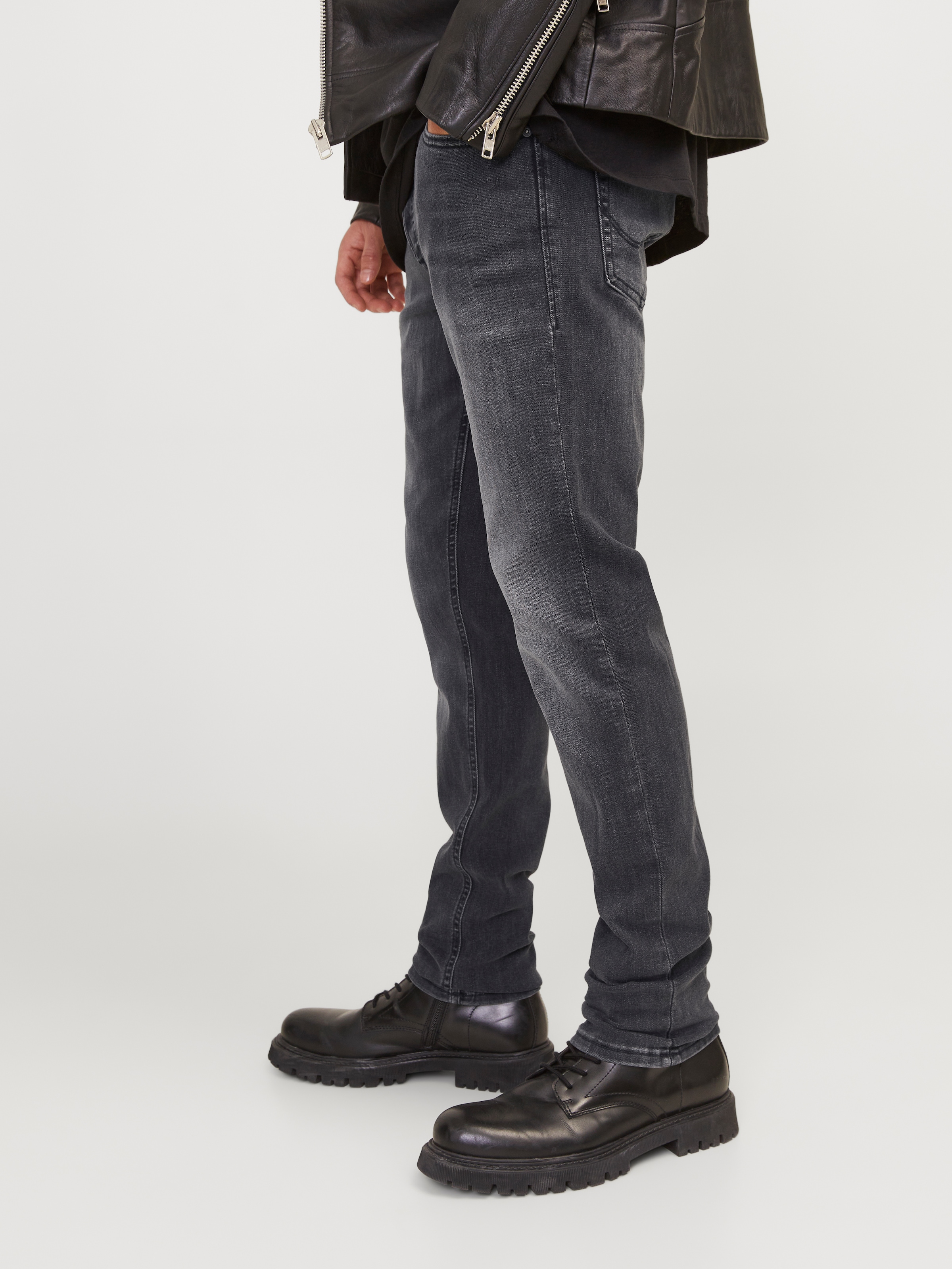 Jack & Jones Slim-fit-Jeans »JJIGLENN  Slim-Fit mit Stretch und praktischer 5-Pocket-Form«, mit Abriebeffekten