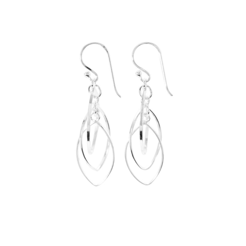 Boucles d'oreilles Femme - Pendantes - Fantaisie - Argent 925