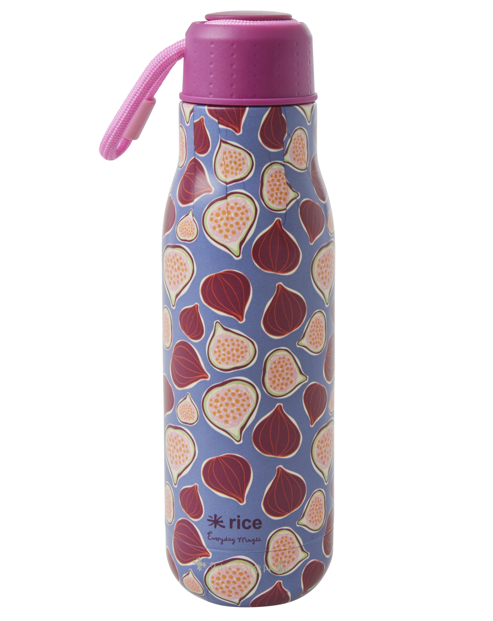 Edelstahl-Thermoflasche FIGS IN LOVE (500ml) in purple