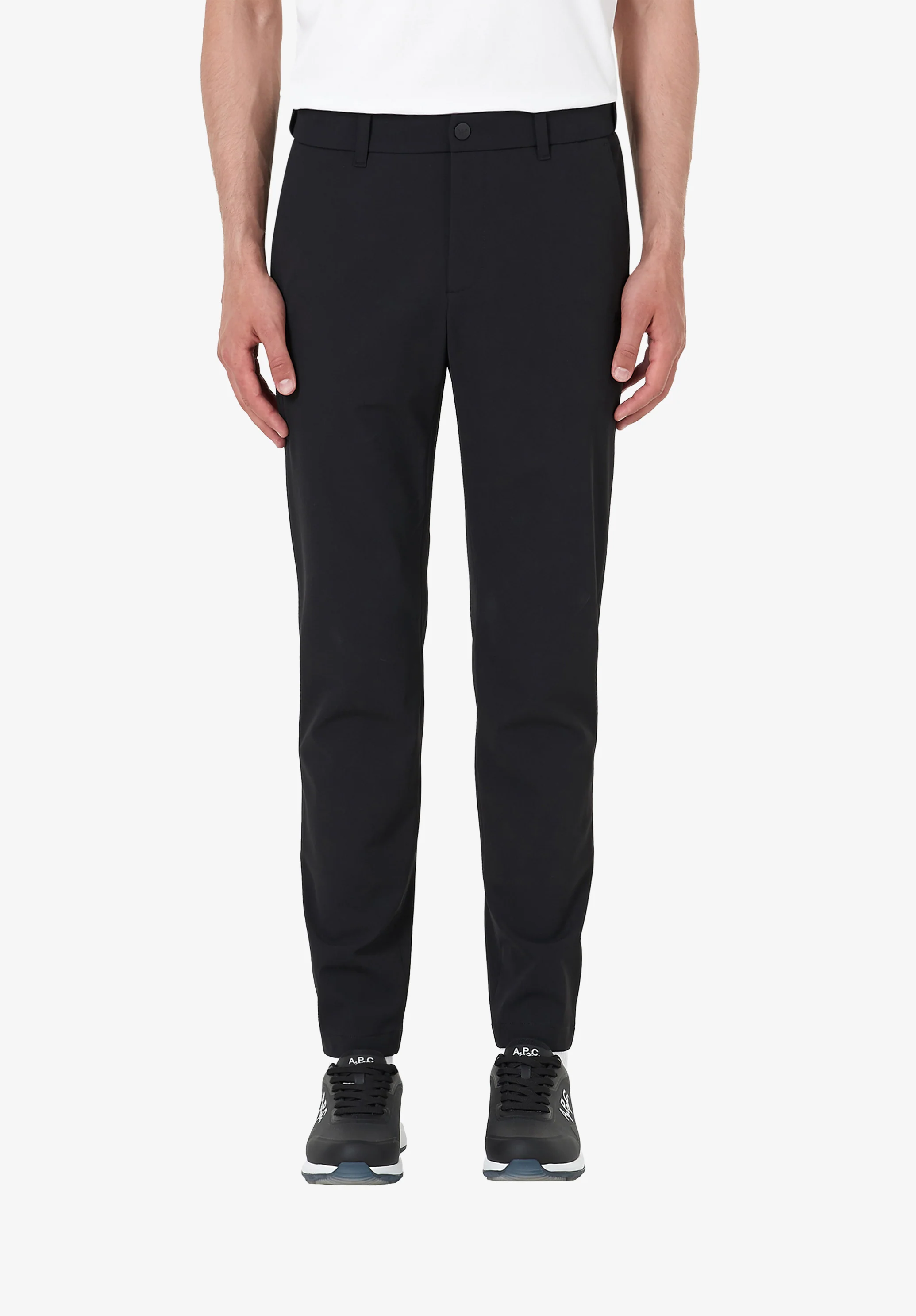 Pantalon droit ajusté - Noir