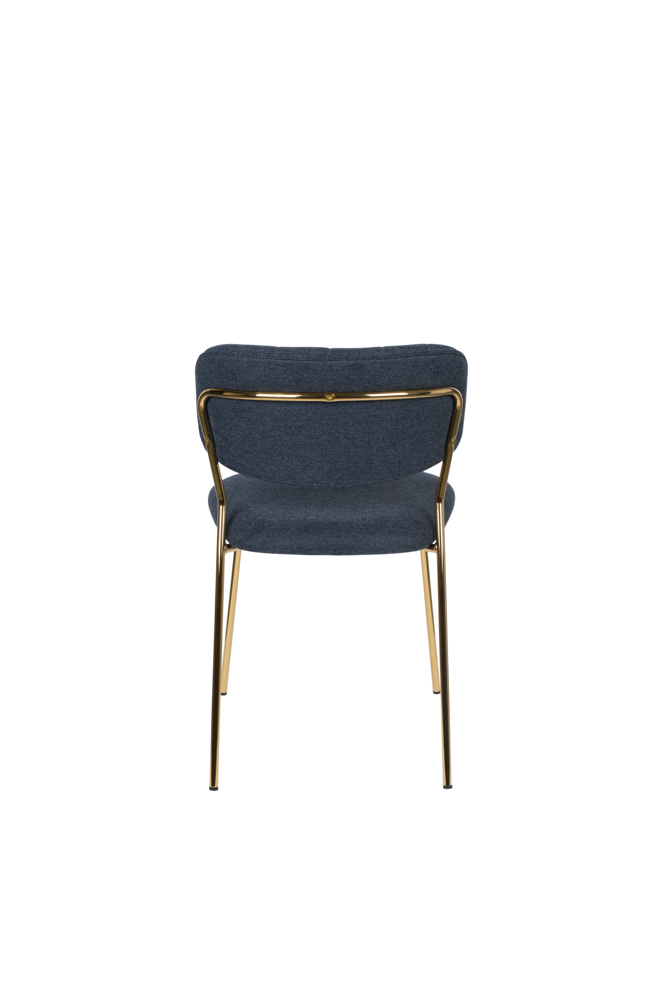 Eetkamerstoel Jolien goud/donkerblauw - set van 2
