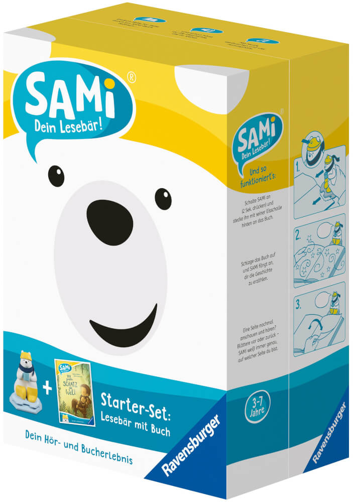 Ravensburger 96 Starter-Set SAMi - dein Lesebär. Der größte Schatz der Welt