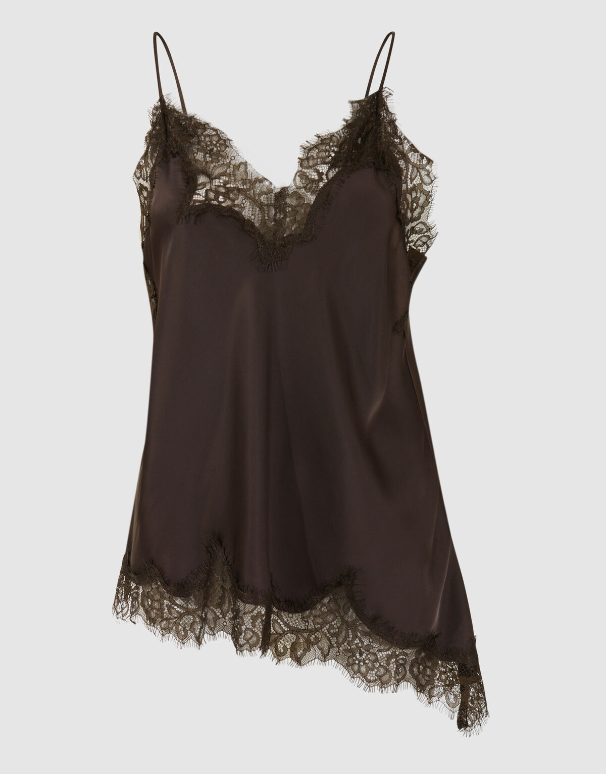 Kanten Asymmetrische Top Bruin