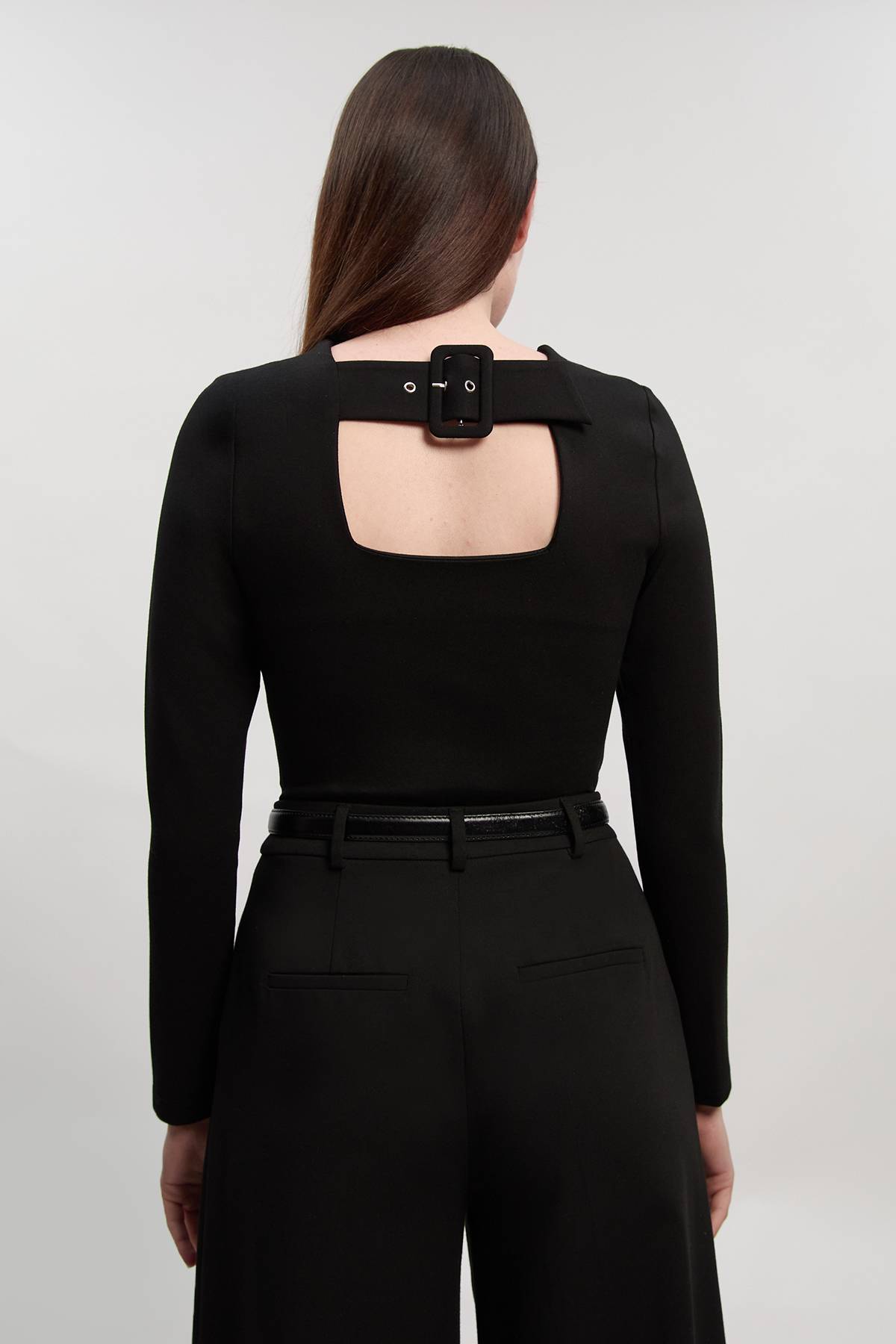 KarenMillen Body en Ponte avec Détail Boucle au Dos