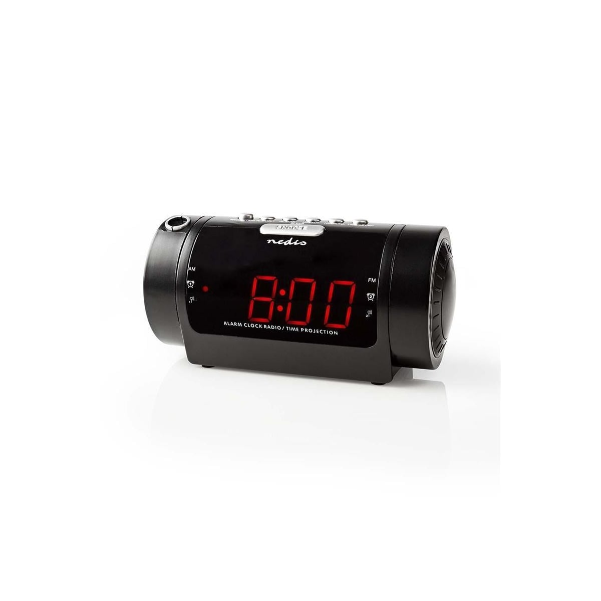 Nedis Digital Alarm Clock Radio | LED Vise | Tidsframskriving | AM / FM | slumrefunksjon | Sleep timer | Antall alarmer: 2 | Sort