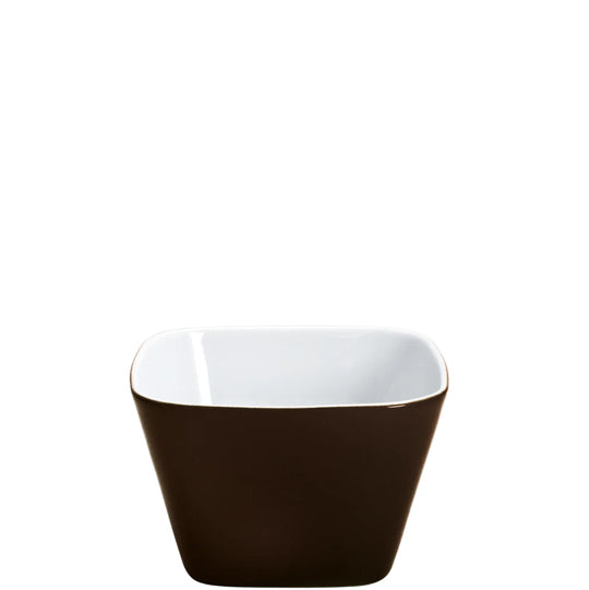 KAHLA Abra Cadabra kleine Schale eckig 6x6 cm chocolate brown
