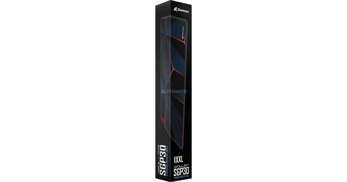 SharkoonSKILLER SGP30 XXL Arrow gaming muismat  (Donkerblauw/rood)
