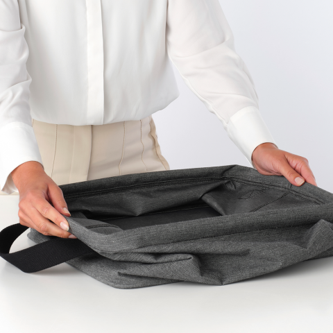 Wasmand opvouwbaar, 35 liter - Pepper Black