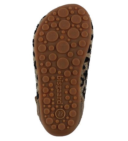 Bisgaard Hausschuhe - Wolle - Brauner Leopard