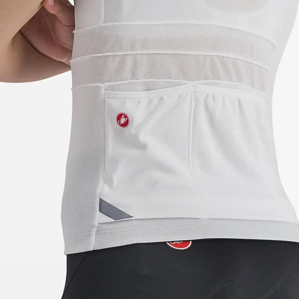 Castelli Anima 4 Fietsshirt Zonder Mouwen Wit/Zwart Dames