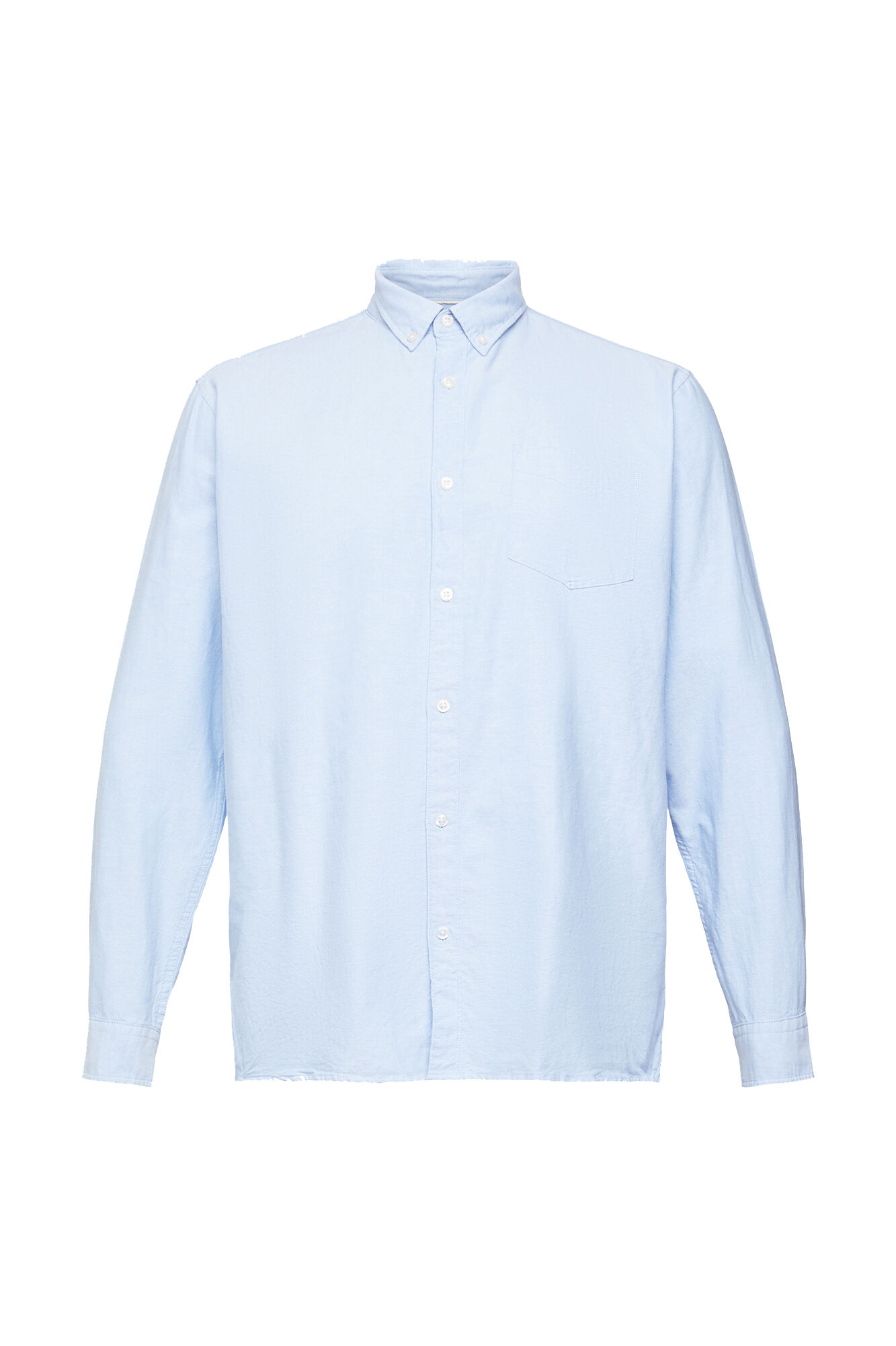 Camisa Oxford clássica, 100% algodão - Azul