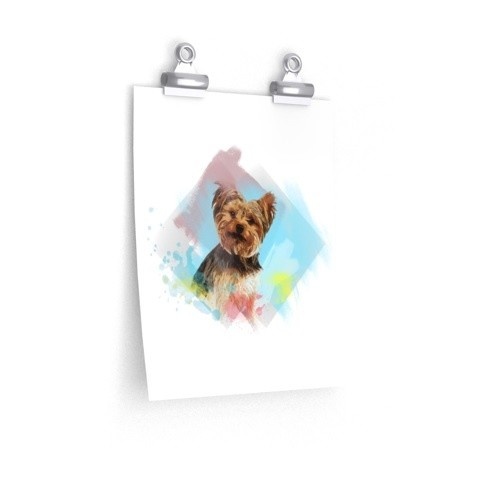 Retrato digital personalizado em aquarela realista do seu animal de estimação.